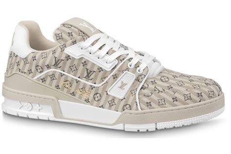 louis vuitton trainers beige